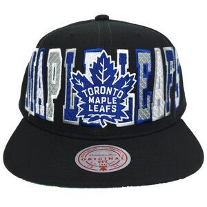 Toronto Maple Leafs‎ Mitchell & Ness NHL Snapback Hat Cap Big Word Team Logo NWT